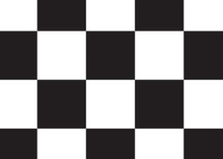 Vinylgulv - sort/hvid ternet