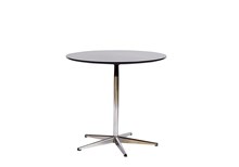 Bord, sort, laminat, diam:80 h:72 cm
