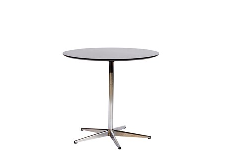 Bord, sort, laminat, diam:80 h:72 cm