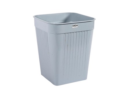 Papirkurv i grå plast